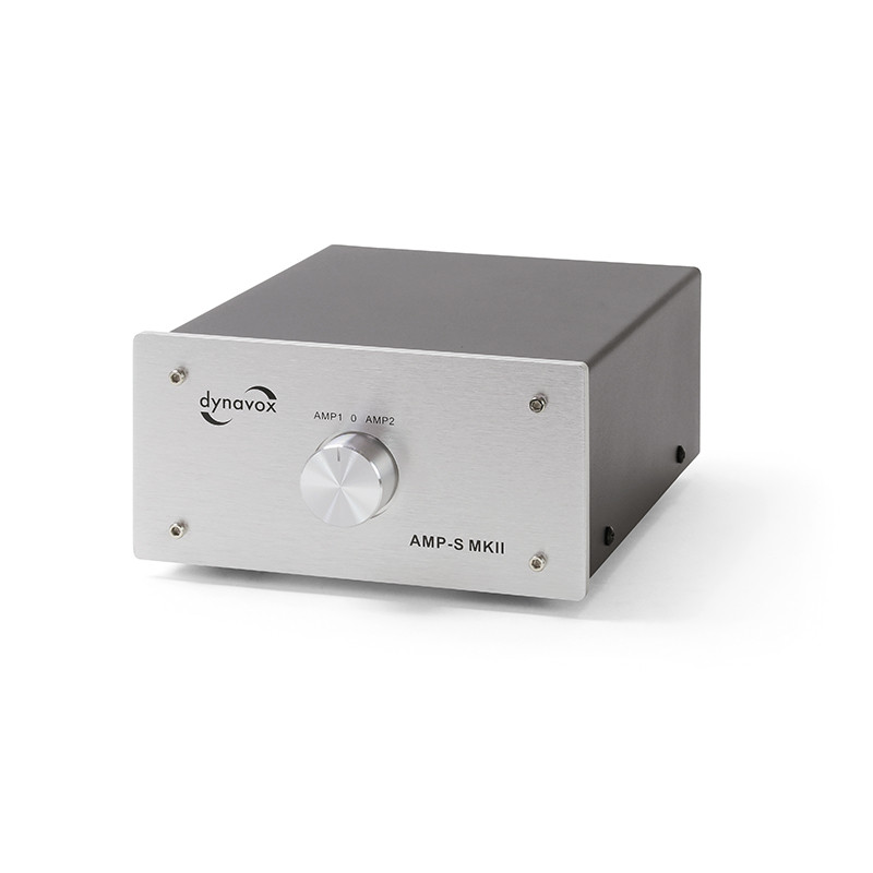 Dynavox Verstärker/Boxen-Umschalter silber Modell AMP-S MKII