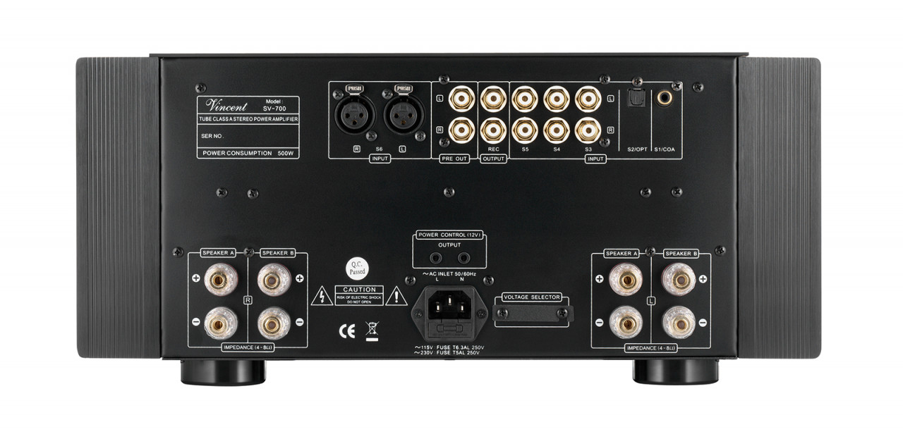Vincent SV-700 Class-A Hybrid Stereo Vollverstärker Schwarz
