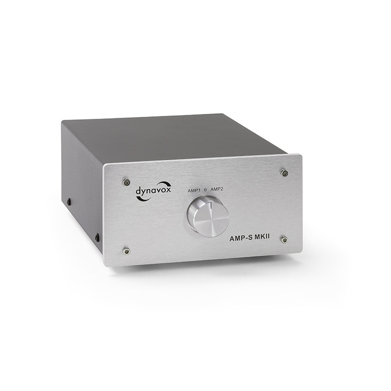 Dynavox Verstärker/Boxen-Umschalter silber Modell AMP-S MKII