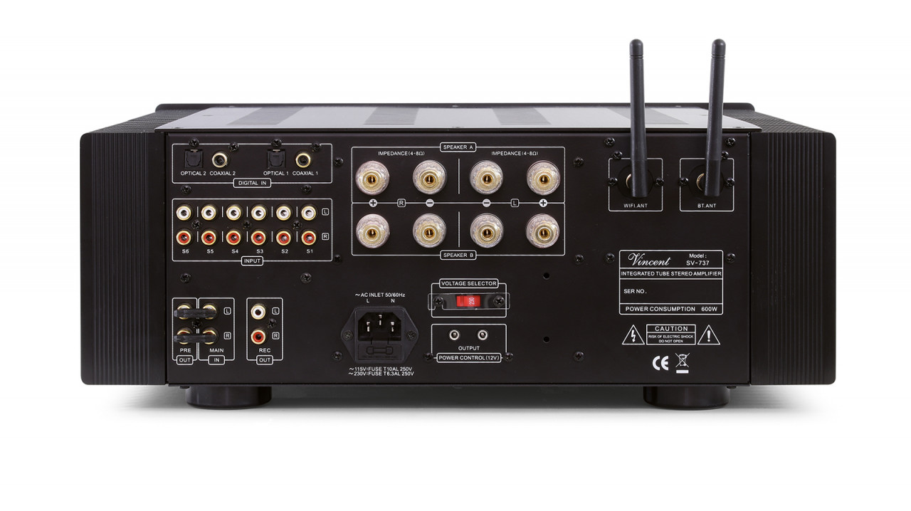 Vincent SV-737 Class-A Hybrid Stereo Vollverstärker Silber