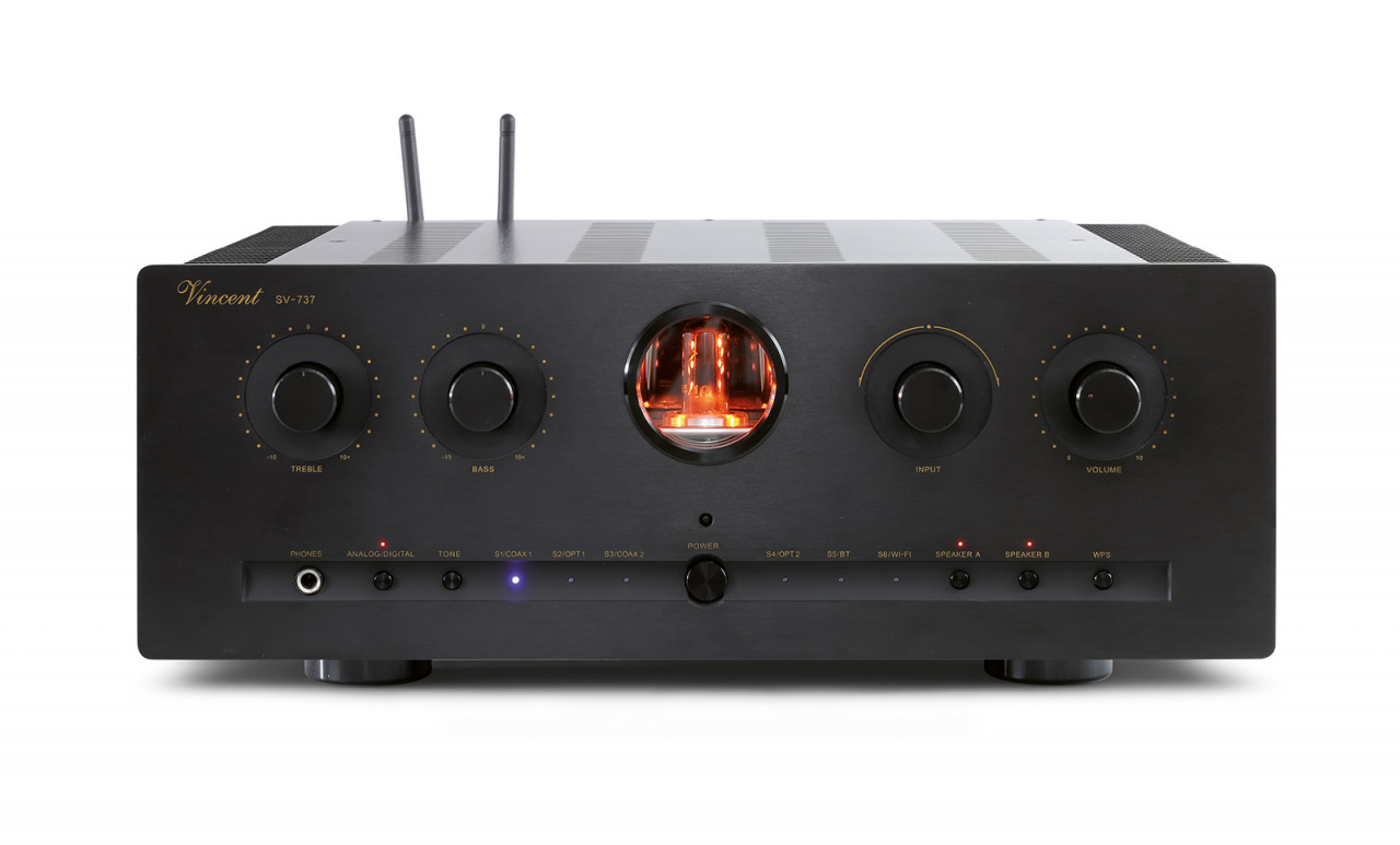 Vincent SV-737 Class-A Hybrid Stereo Vollverstärker Schwarz