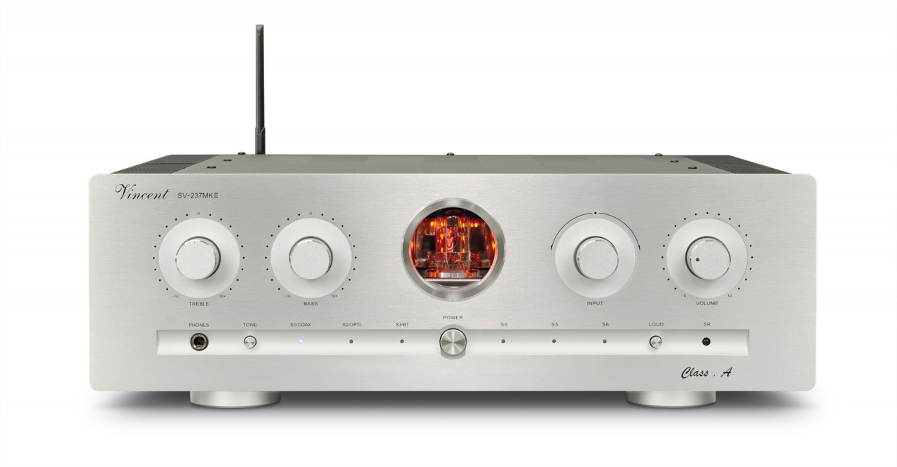 Vincent SV-237 Mk II Class-A Hybrid Stereo Vollverstärker Silber