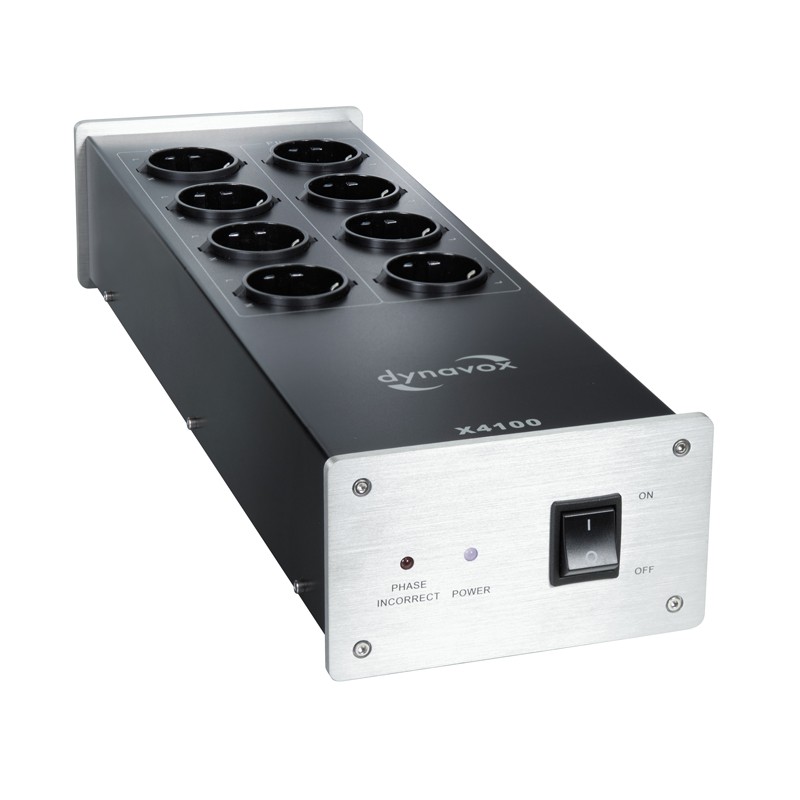 Dynavox HiFi-Steckdosenleiste X4100S silber