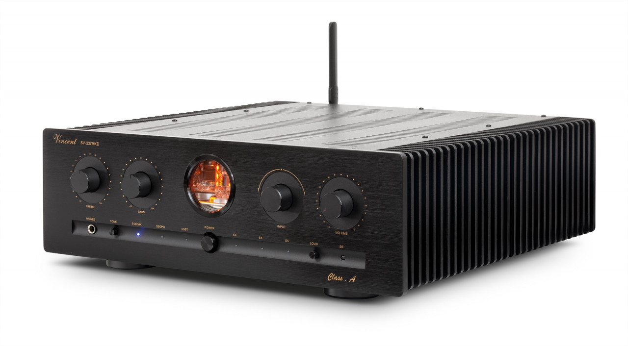 Vincent SV-237 Mk II Class-A Hybrid Stereo Vollverstärker Schwarz