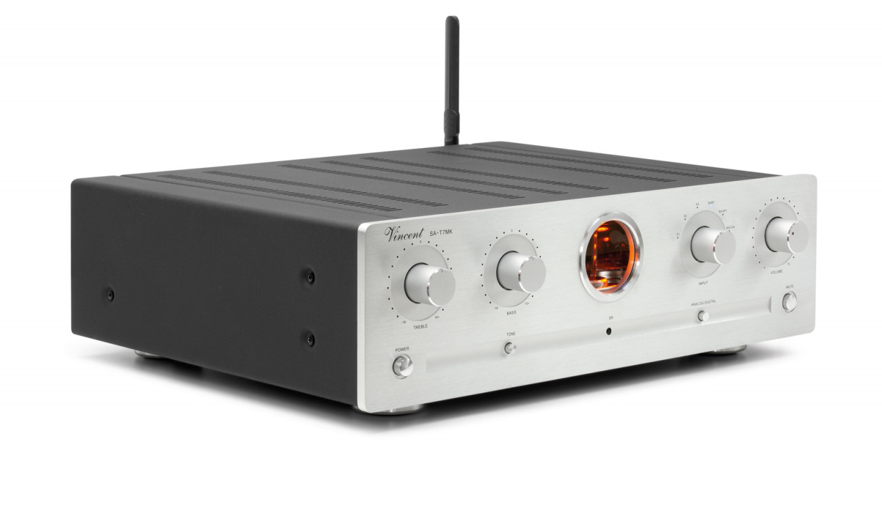 Vincent SA-T7 Mk Stereo Röhrenvorstufe Silber