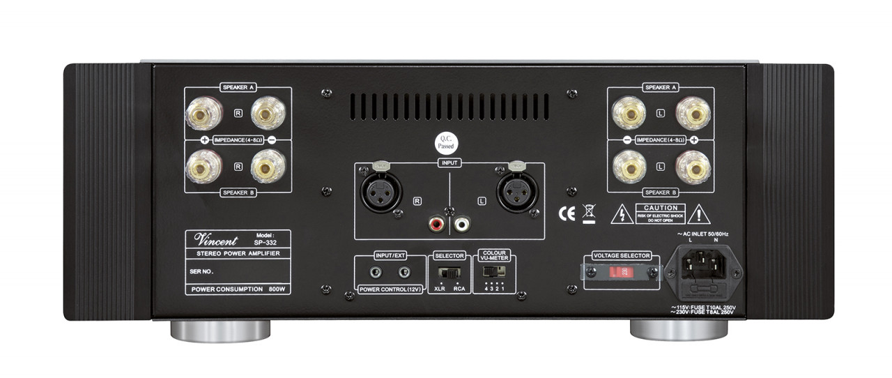 Vincent SP-332 Hybrid Stereo Endstufe Silber
