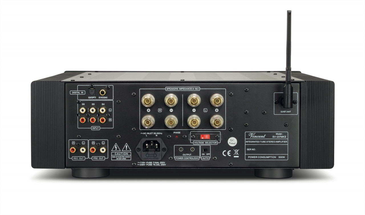 Vincent SV-237 Mk II Class-A Hybrid Stereo Vollverstärker Schwarz
