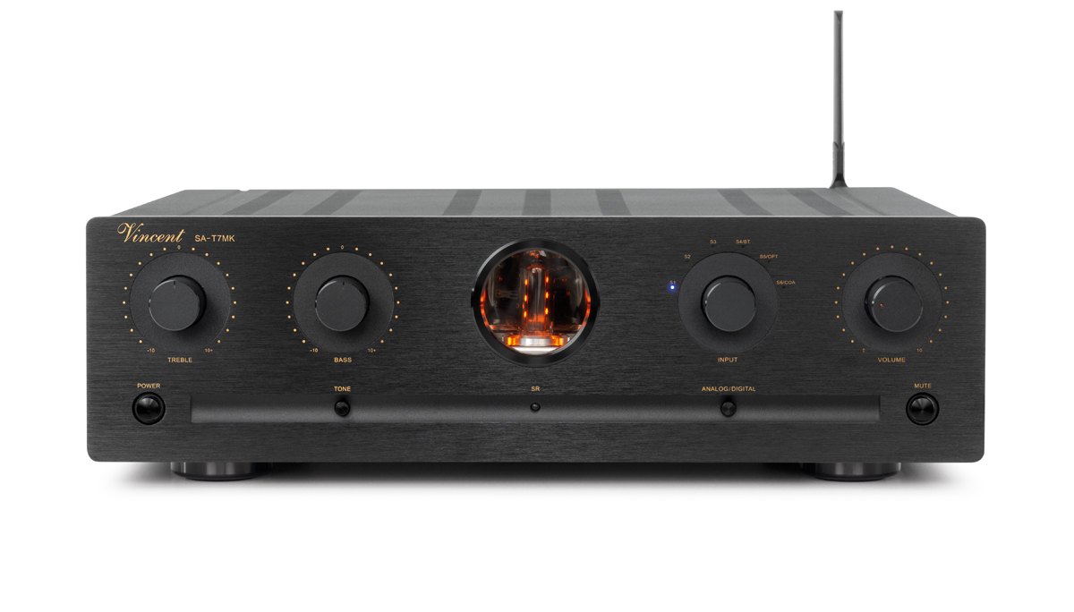 Vincent SA-T7 Mk Stereo Röhrenvorstufe Schwarz