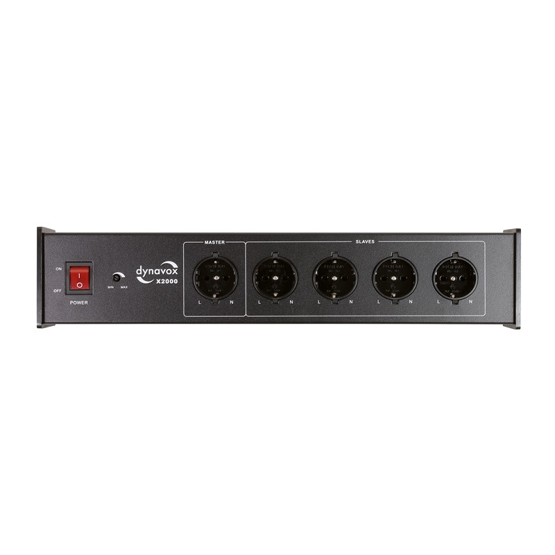 Dynavox HiFi-Steckdosenleiste X2000 schwarz, mit Master-Slave-Funktion