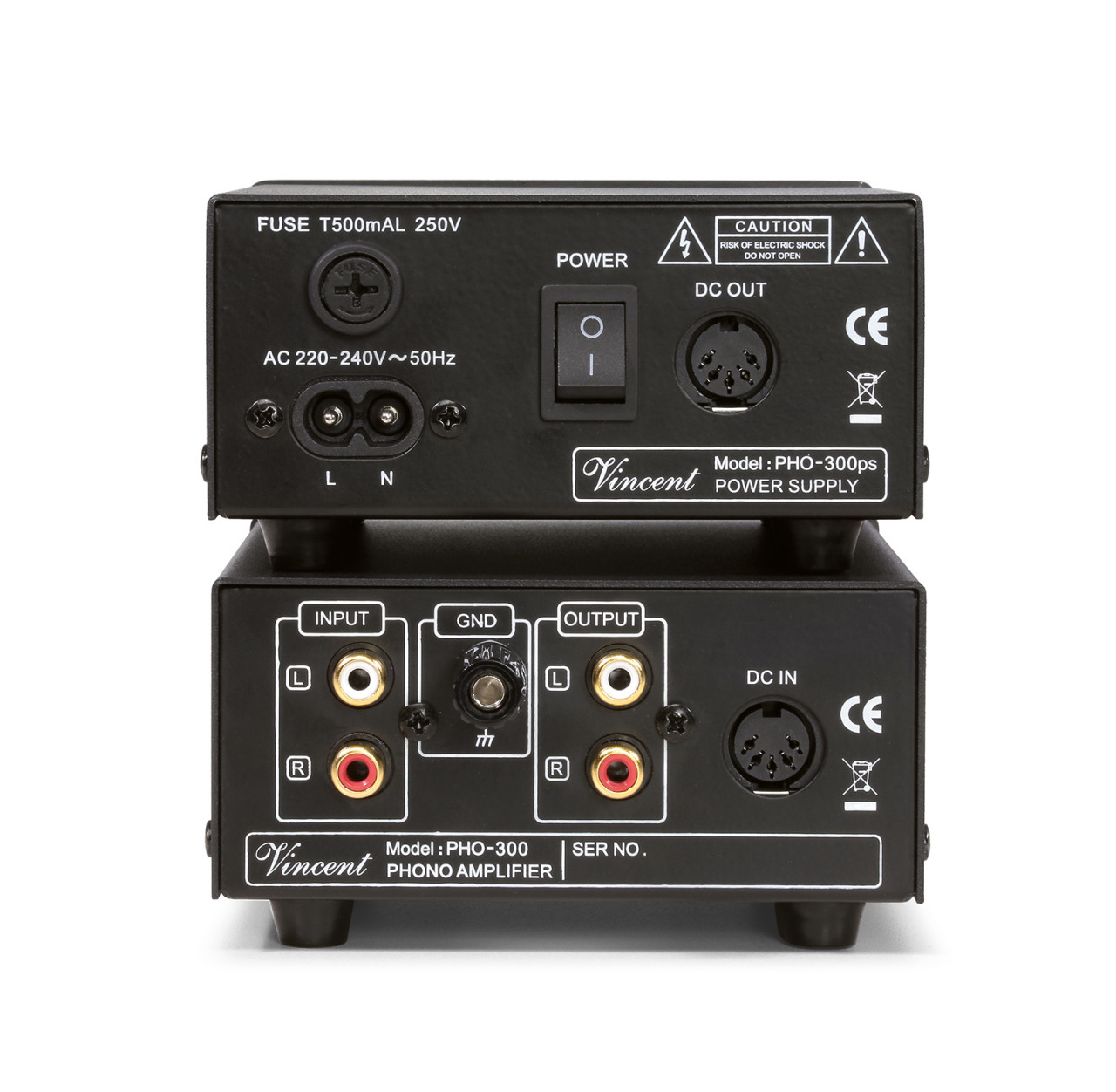 Vincent PHO-300 Phono Vorverstärker Schwarz