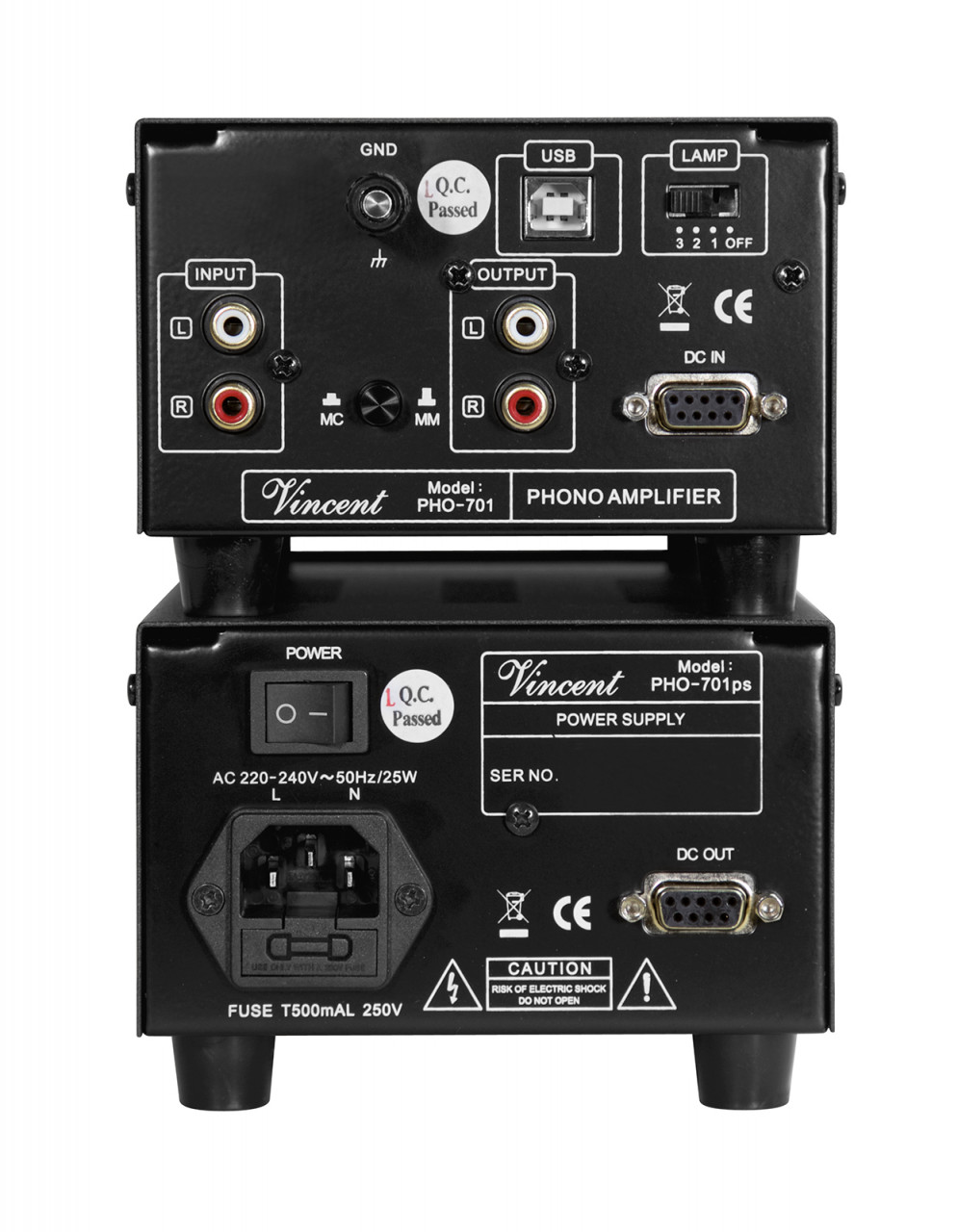 Vincent PHO-701 Phono Vorverstärker Silber