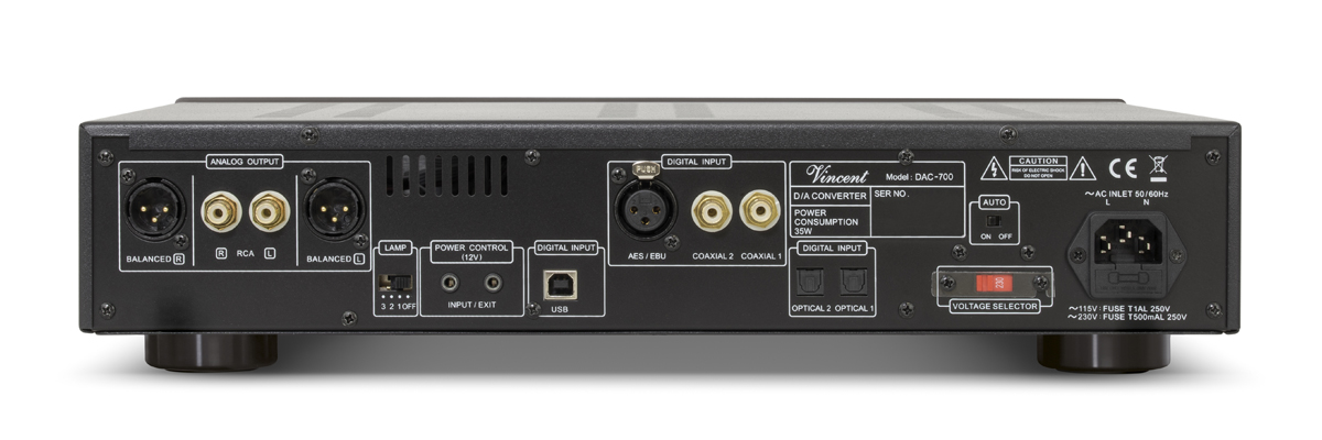 Vincent DAC-700 D/A-Wandler Silber