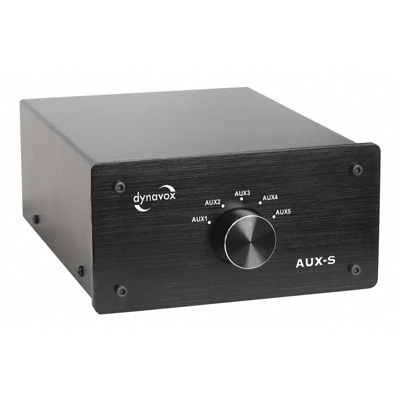 Dynavox Eingangs-Erweiterung/Umschalter schwarz Modell AUX-S