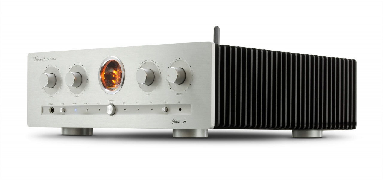 Vincent SV-237 Mk II Class-A Hybrid Stereo Vollverstärker Silber