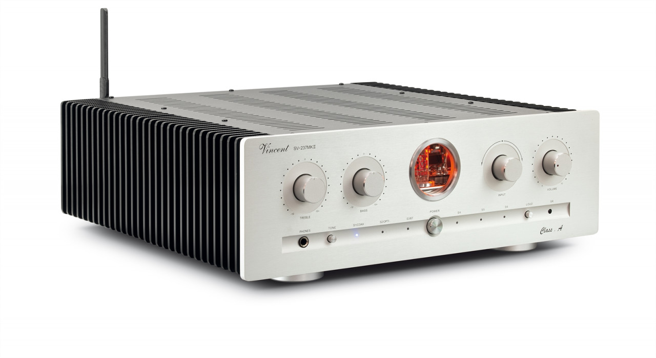 Vincent SV-237 Mk II Class-A Hybrid Stereo Vollverstärker Silber