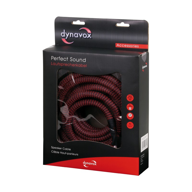 Dynavox Perfect Sound Lautsprecherkabel 2 x 3 m