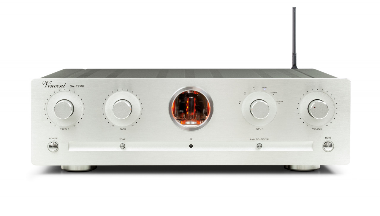 Vincent SA-T7 Mk Stereo Röhrenvorstufe Silber