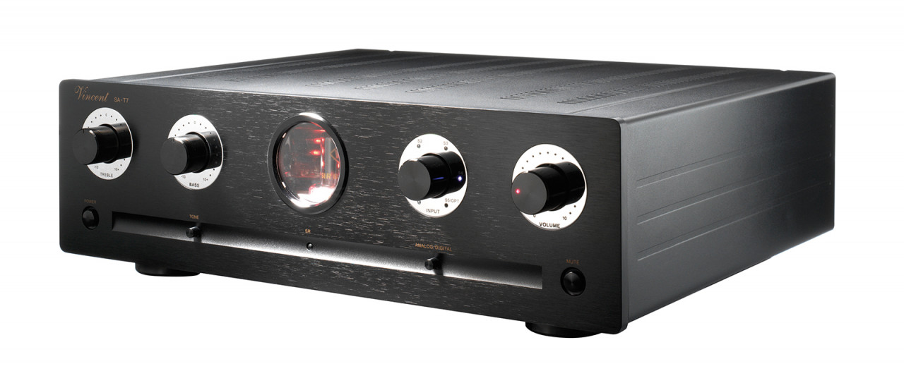 Vincent SA-T7 Stereo Röhrenvorstufe Schwarz