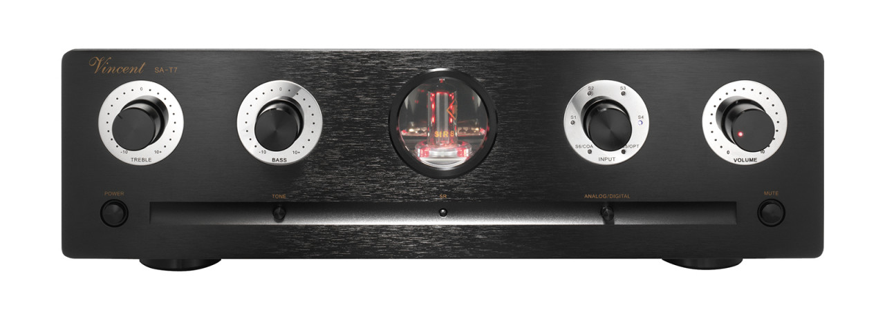 Vincent SA-T7 Stereo Röhrenvorstufe Schwarz