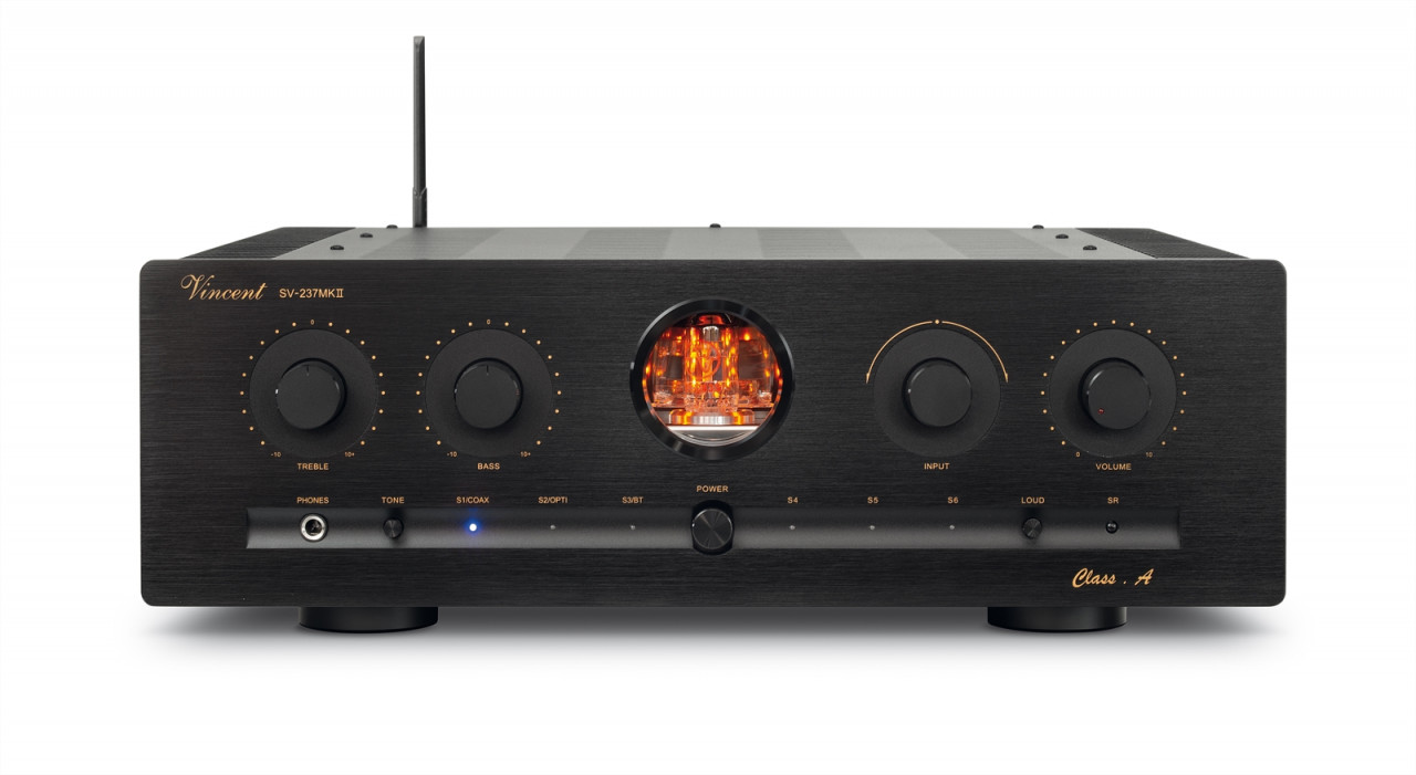 Vincent SV-237 Mk II Class-A Hybrid Stereo Vollverstärker Schwarz