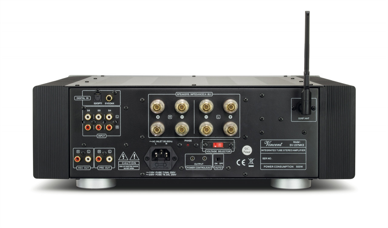 Vincent SV-237 Mk II Class-A Hybrid Stereo Vollverstärker Silber