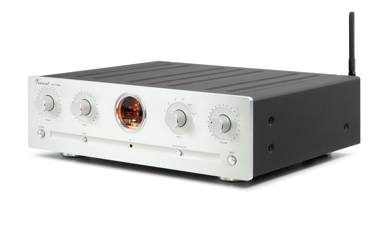 Vincent SA-T7 Mk Stereo Röhrenvorstufe Silber