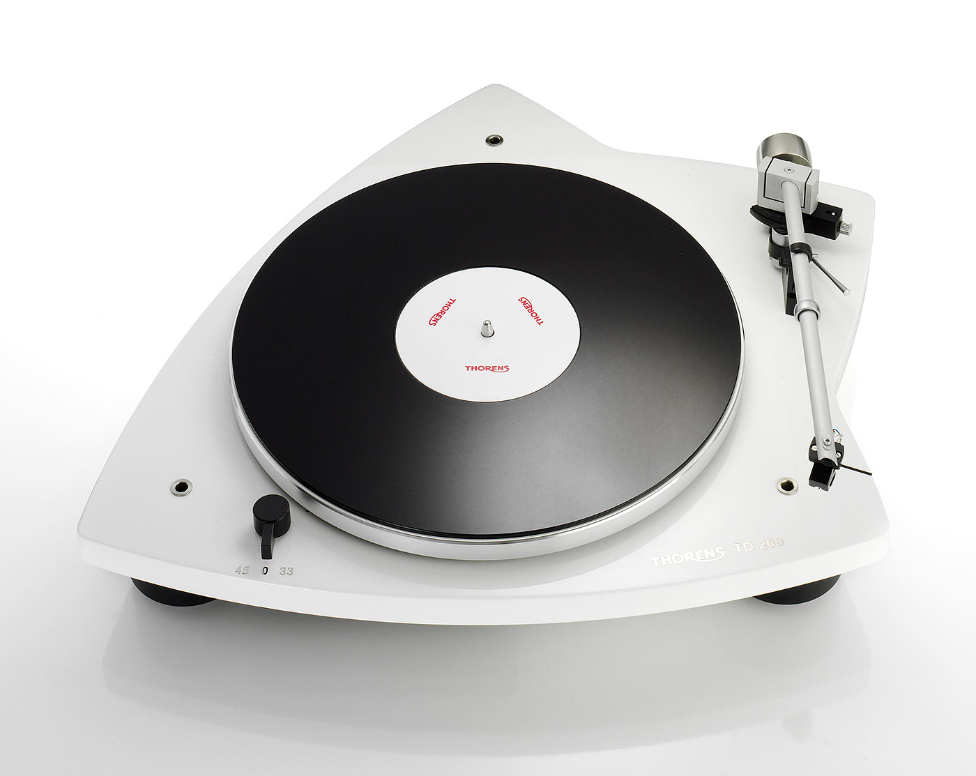Thorens Plattenpieler TD-209, weiss