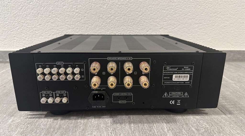 Vincent SV-236 Mk Hybrid Vollverstärker, schwarz