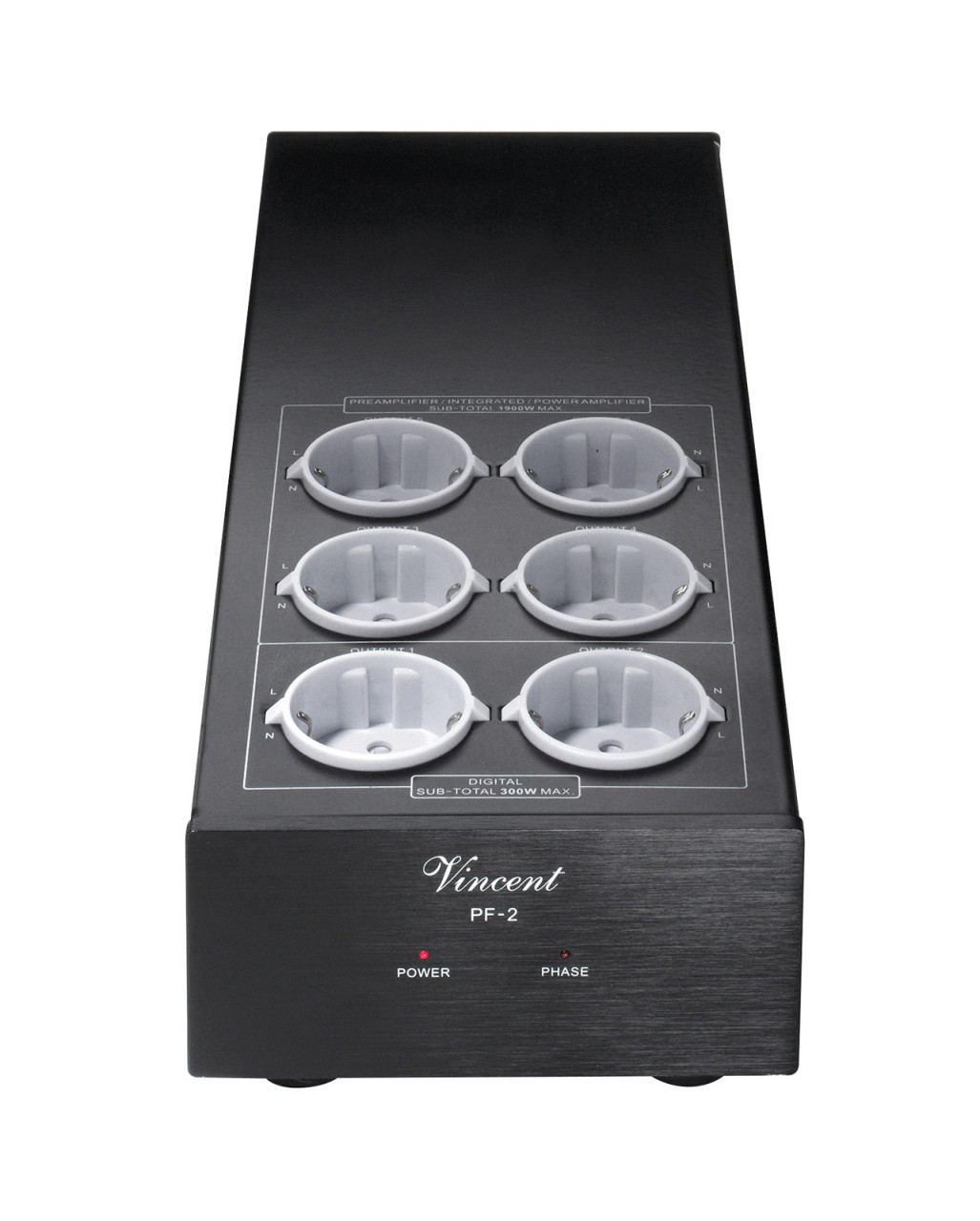 Vincent PF-2 Netzfilter Schwarz