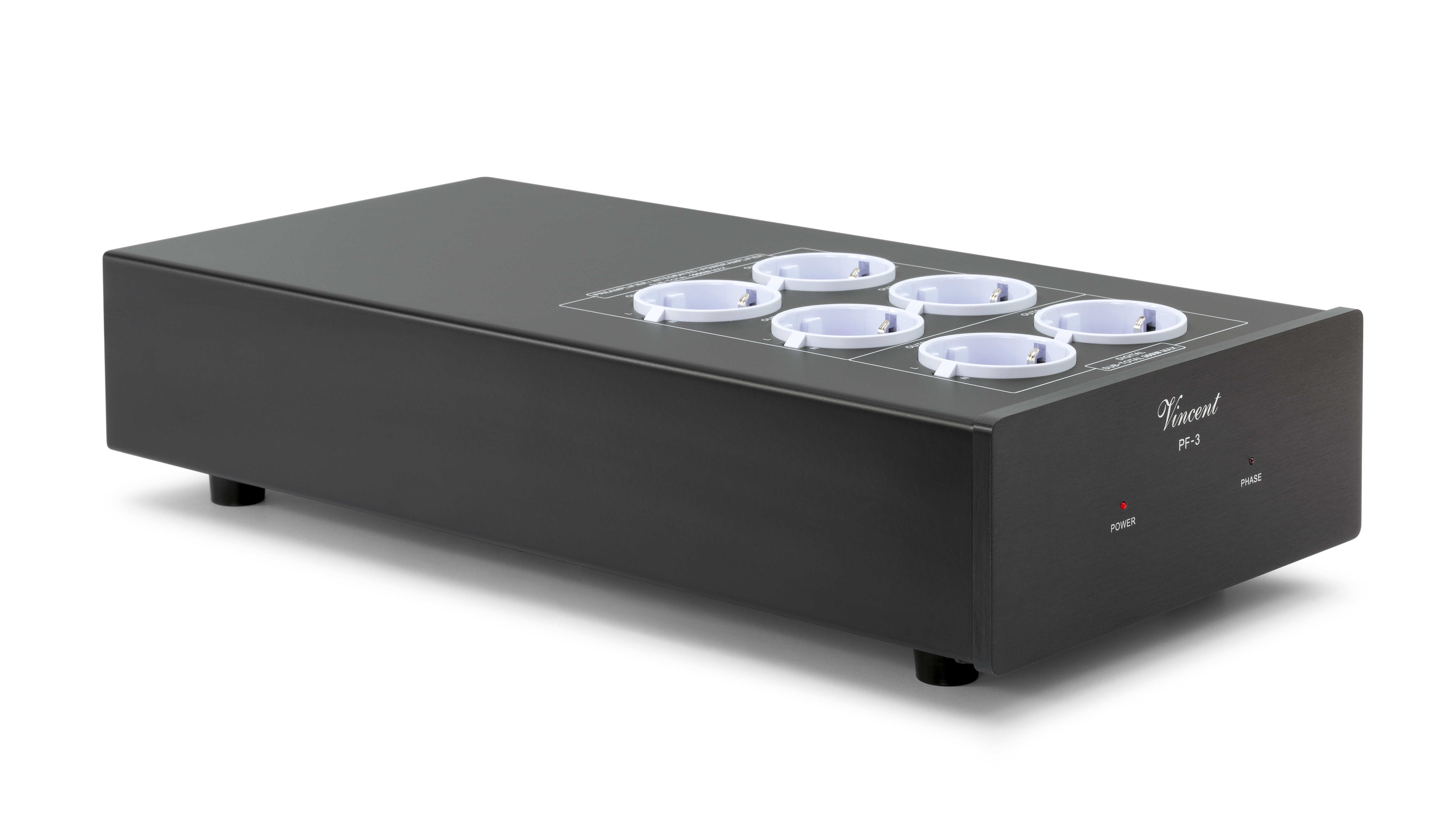 Vincent PF-3 EMI Netzfilter mit DC Blocker schwarz