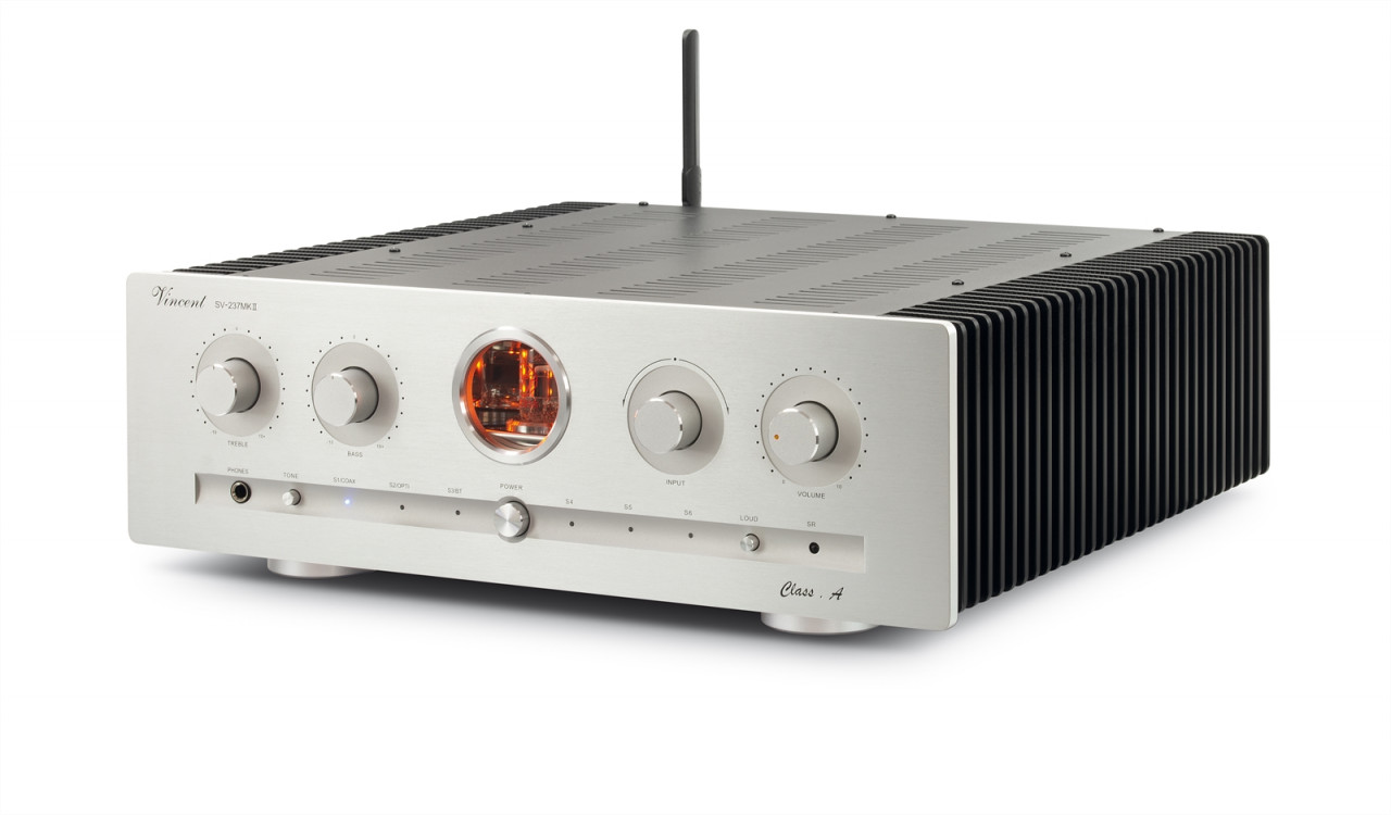 Vincent SV-237 Mk II Class-A Hybrid Stereo Vollverstärker Silber