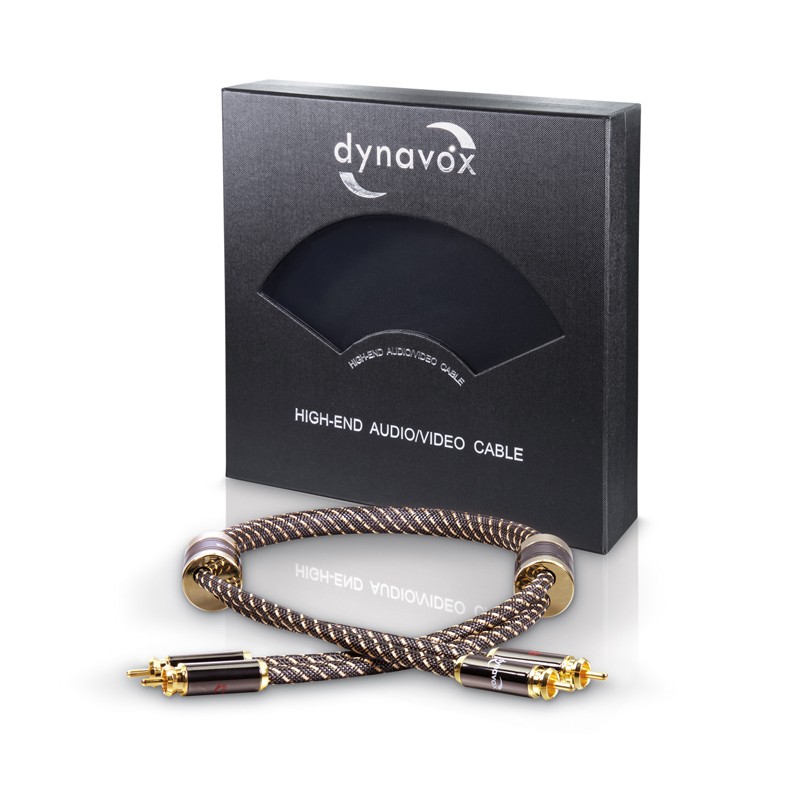 Dynavox Black Line Cinchkabel Stereo 0,6 m