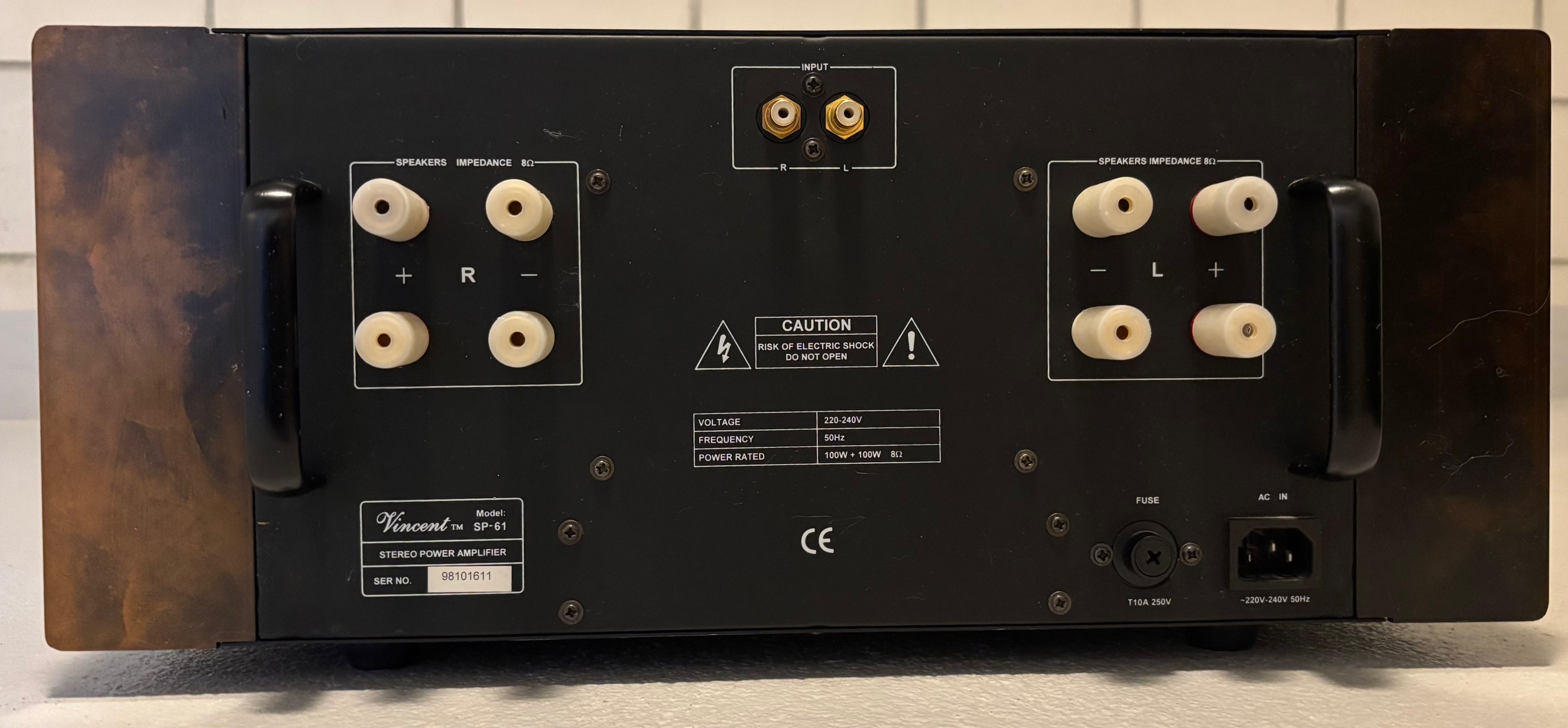 Vincent SP-61 Stereoendverstärker, schwar