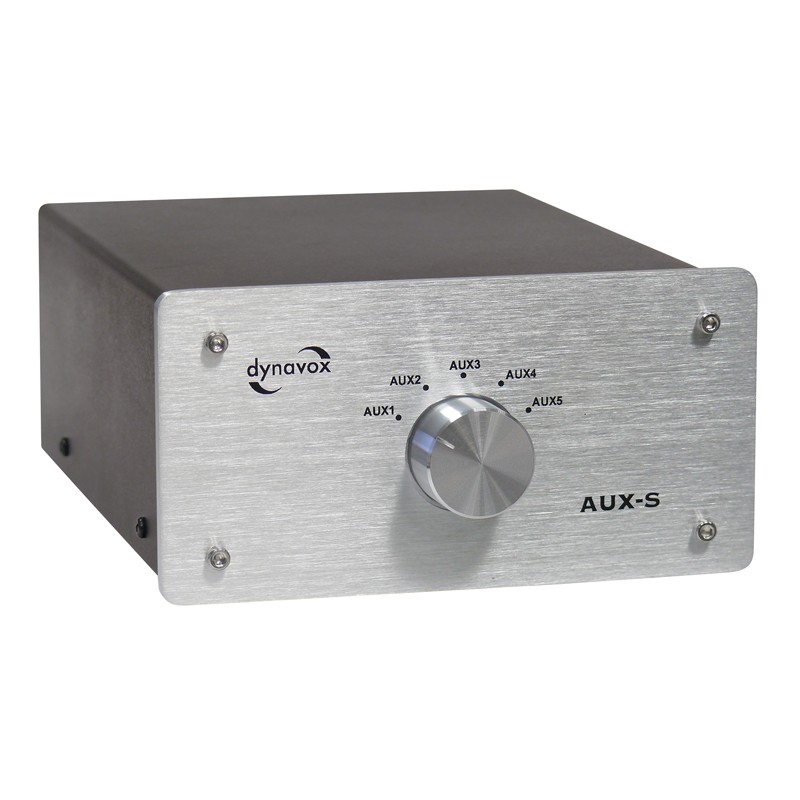 Dynavox Eingangs-Erweiterung/Umschalter silber Modell AUX-S
