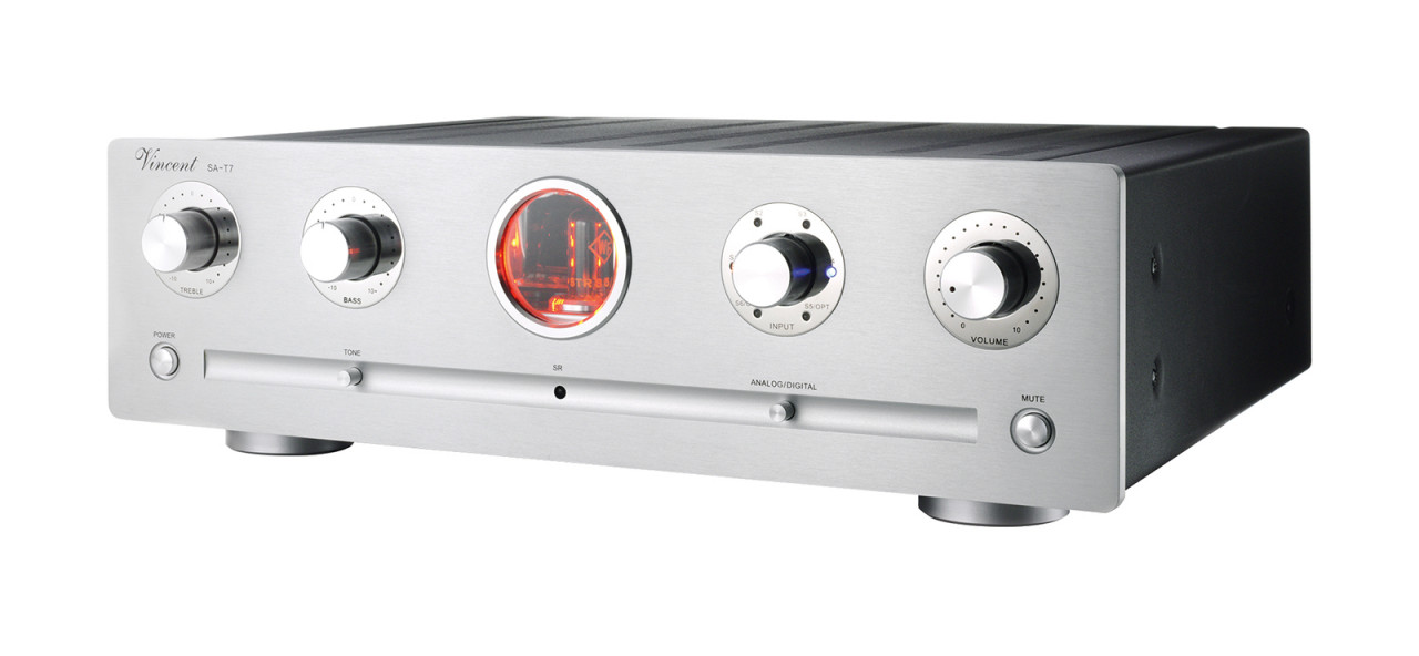 Vincent SA-T7 Stereo Röhrenvorstufe Silber