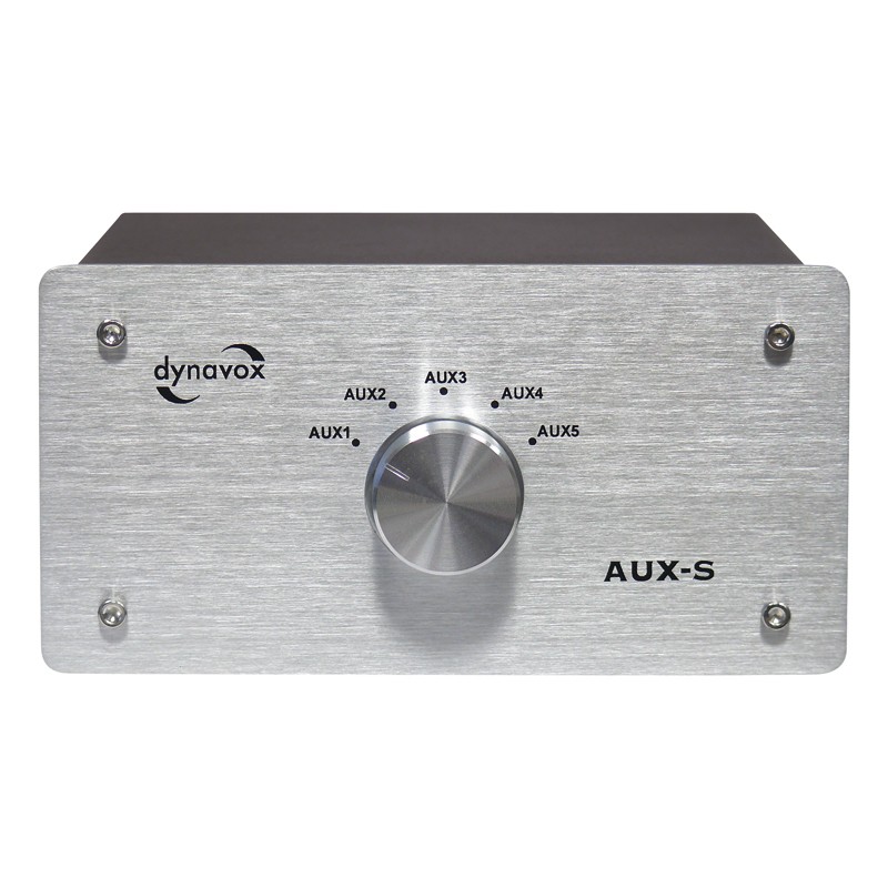 Dynavox Eingangs-Erweiterung/Umschalter silber Modell AUX-S
