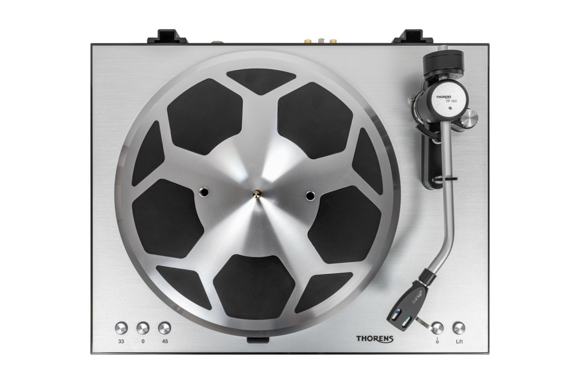 Thorens Plattenspieler TD-404 DD nussbaum