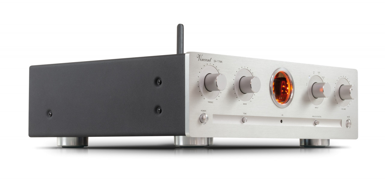 Vincent SA-T7 Mk Stereo Röhrenvorstufe Silber