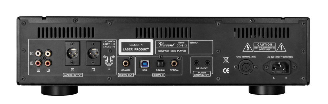 Vincent CD-S1.2 Hybrid CD-Player Silber