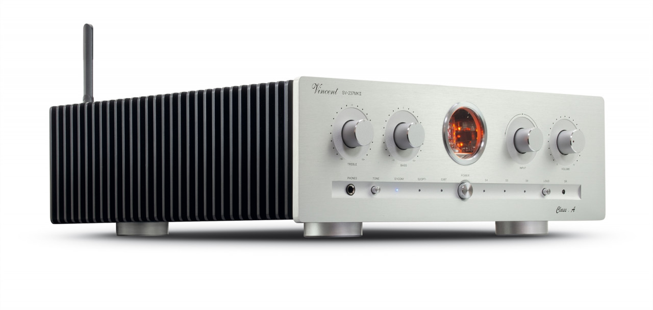 Vincent SV-237 Mk II Class-A Hybrid Stereo Vollverstärker Silber