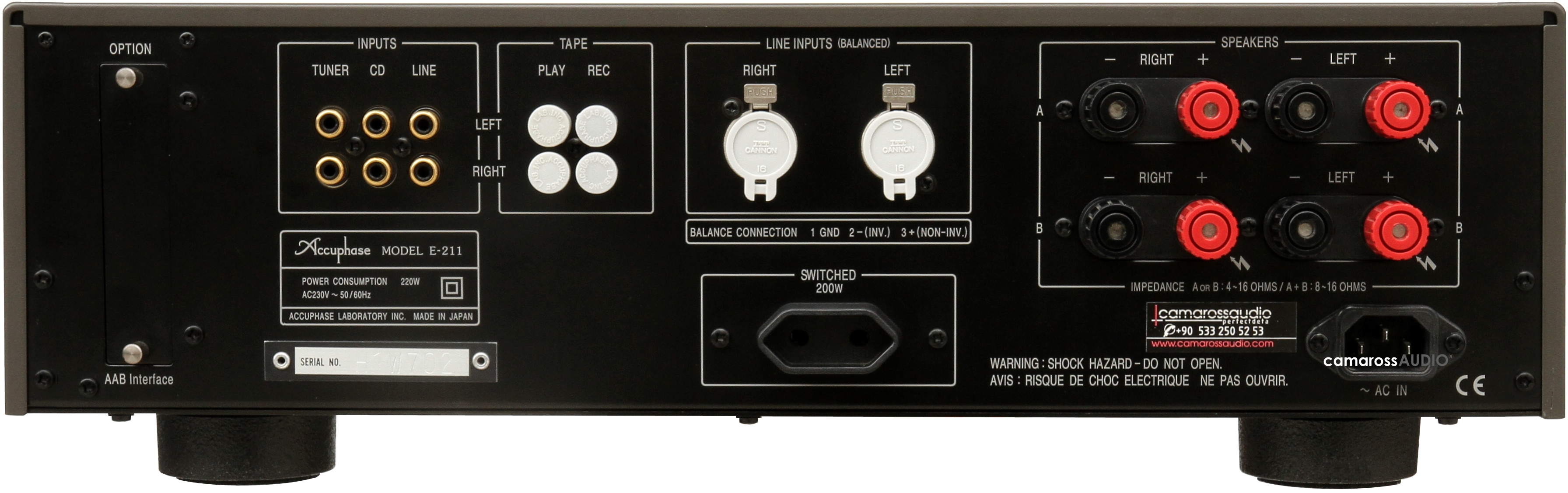 Accuphase E-211 Vollverstärker, champagner