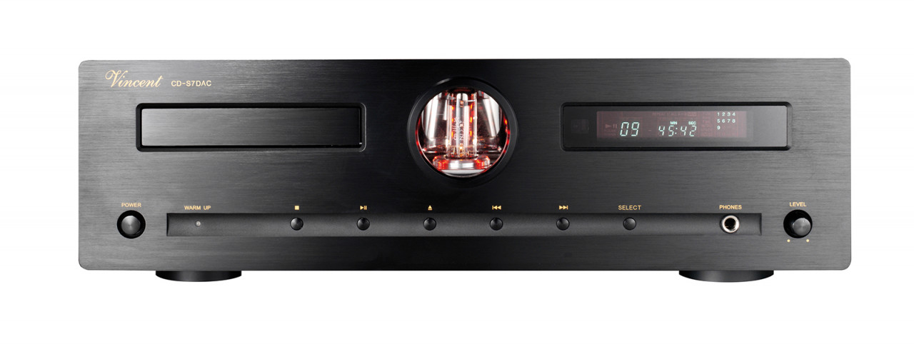 Vincent CD-S7 DAC Hybrid CD-Player Schwarz