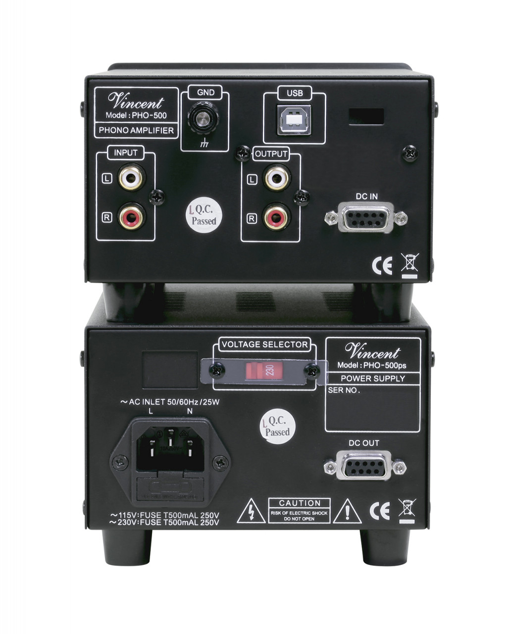 Vincent PHO-500 Phono Vorverstärker Silber