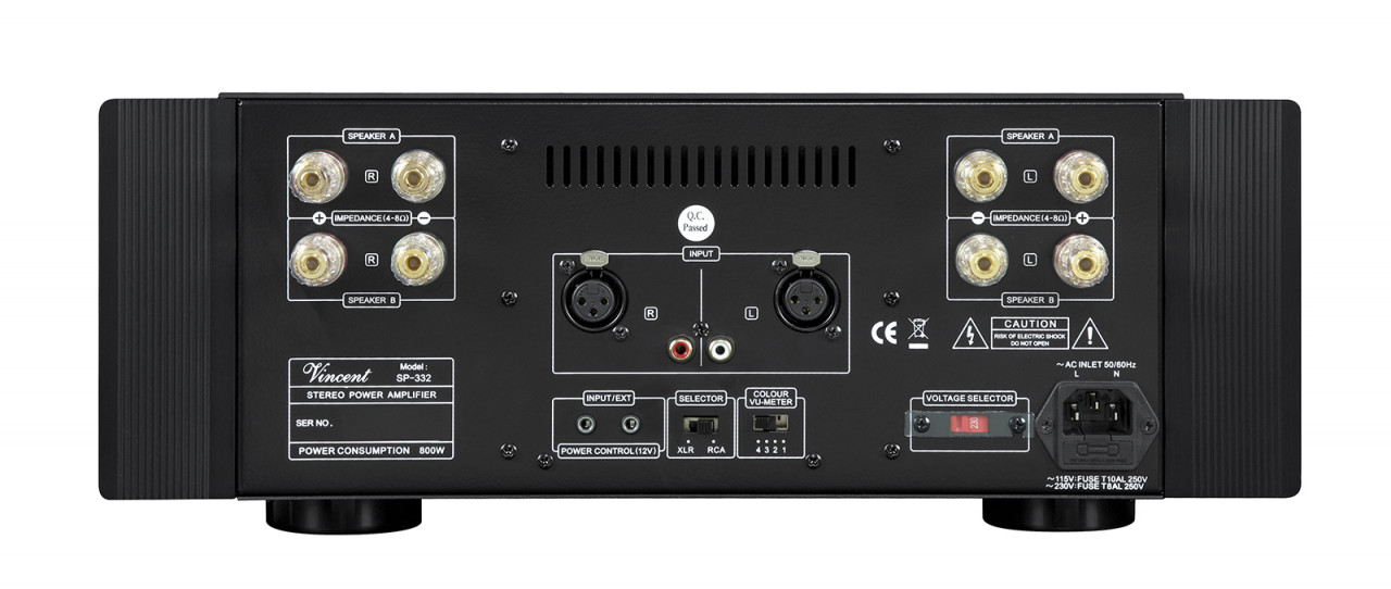 Vincent SP-332 Hybrid Stereo Endstufe Schwarz